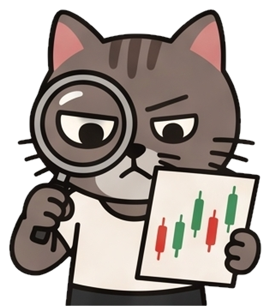 虫眼鏡で話題を検証するぶるすなマスコット