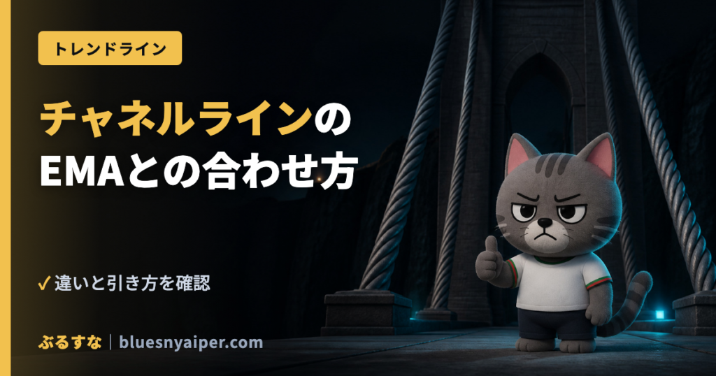 チャネルラインの EMAとの合わせ方
