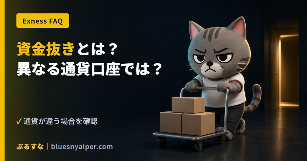 資金抜きとは？ 異なる通貨口座では？