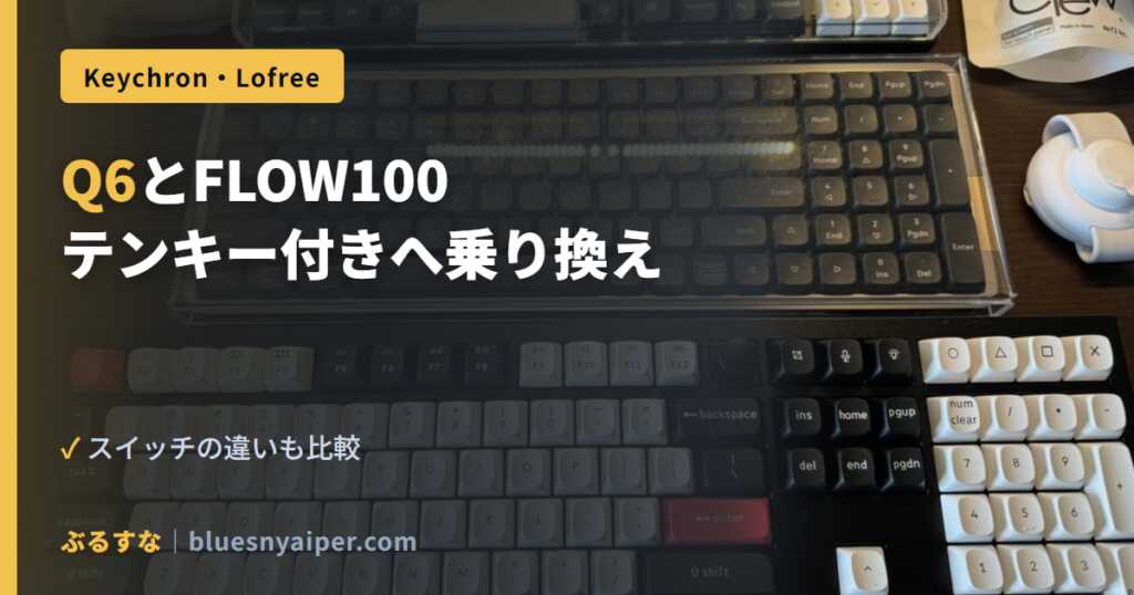 Q6とFLOW100 テンキー付きへ乗り換え