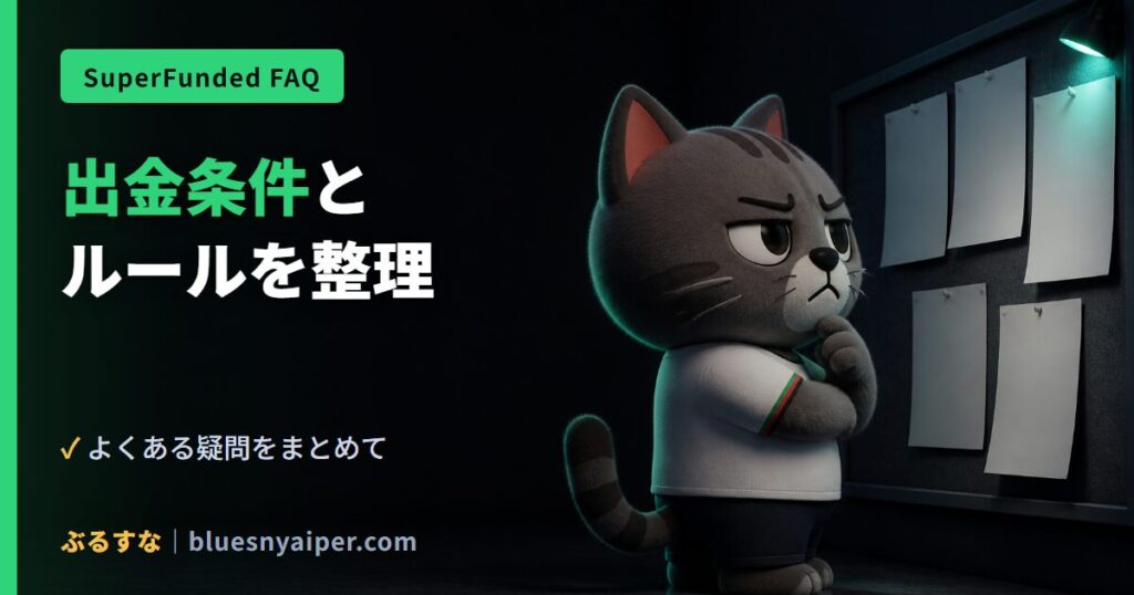 出金条件と ルールを整理