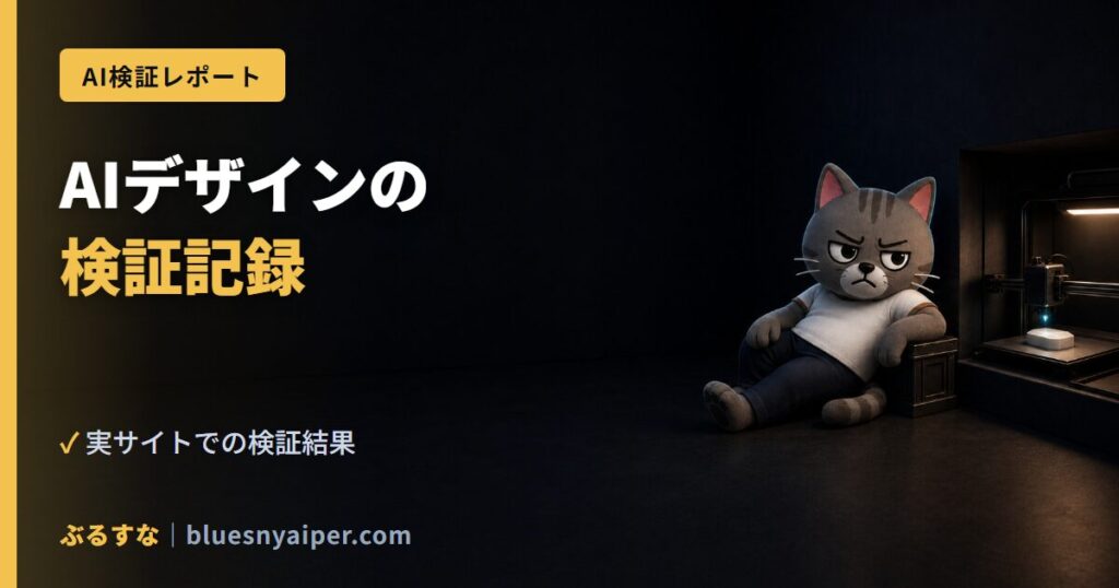AIデザインの 検証記録
