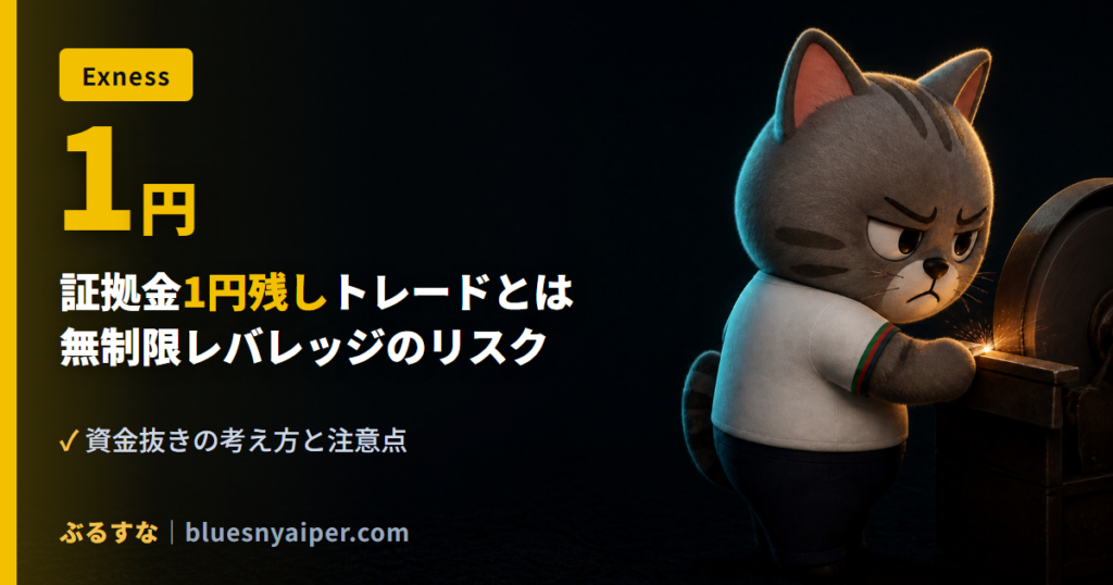 証拠金1円残しトレードとは 無制限レバレッジのリスク