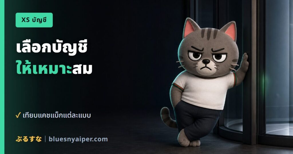 เลือกบัญชี ให้เหมาะสม