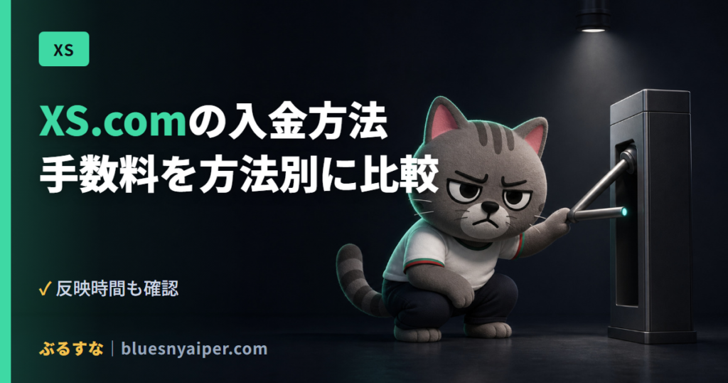 XS.comの入金方法 手数料を方法別に比較