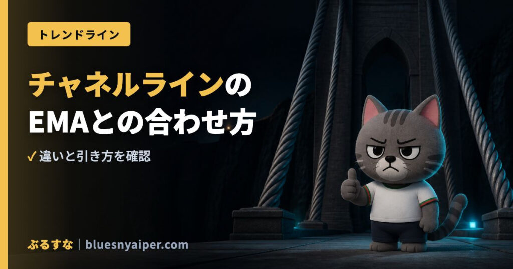 チャネルラインの EMAとの合わせ方